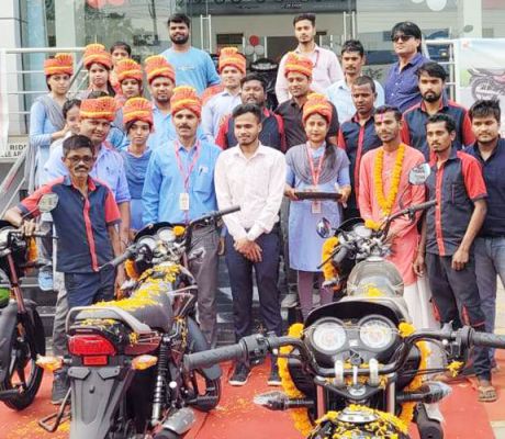  बिलासपुर में होण्डा शाइन 100 की जबरदस्त लांचिंग