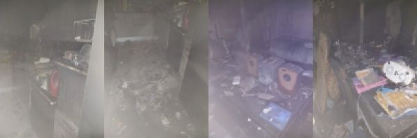 द्वारका अपॉर्टमेंट में लगी आग, झुलसकर एक बुजुर्ग की मौत