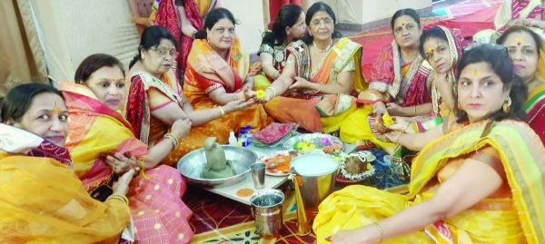 माहेश्वरी महिला समिति द्वारा महारूद्राभिषेक