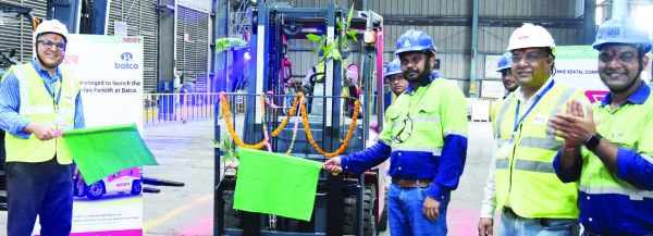 100 प्रतिशत इलेक्ट्रिक फोर्कलिफ्ट इस्तेमाल  से बालको ने सस्टेनिबिलिटी को दिया बढ़ावा