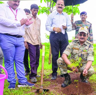 कलिंगा-पुलिस ट्रेनिंग स्कूल द्वारा विशाल वृक्षारोपण