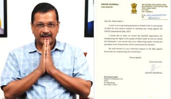 'दिल्ली सेवा बिल' पर समर्थन के लिए केजरीवाल ने कांग्रेस हाईकमान को कहा शुक्रिया