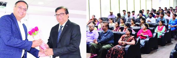 सेमीकंडक्टर से भविष्य की संभावनाओं  पर आंजनेय विश्वविद्यालय में व्याख्यान 