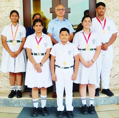 डीपीएस रायपुर विद्यार्थियों ने जीते स्वर्ण 