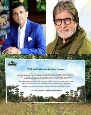बिग बी के 81वें जन्मदिन पर आनंद पंडित ने मेगास्टार को 8,100 पेड़ किए समर्पित