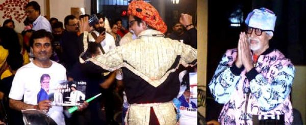 अमिताभ बच्चन ने जलसा के बाहर फैंस के साथ मनाया 81वां जन्मदिन