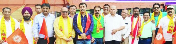 भगवान अग्रसेन शोभायात्रा का कैट-चैम्बर द्वारा भव्य स्वागत