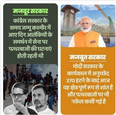 मोदी सरकार के कार्यकाल में जम्मू-कश्मीर में पूर्ण शांति : भाजपा