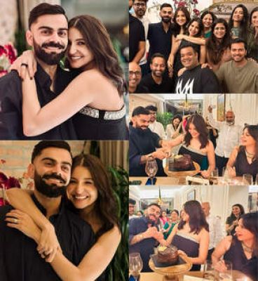 अनुष्का-विराट ने शेयर की वेडिंग एनिवर्सरी सेलिब्रेशन की तस्वीरें