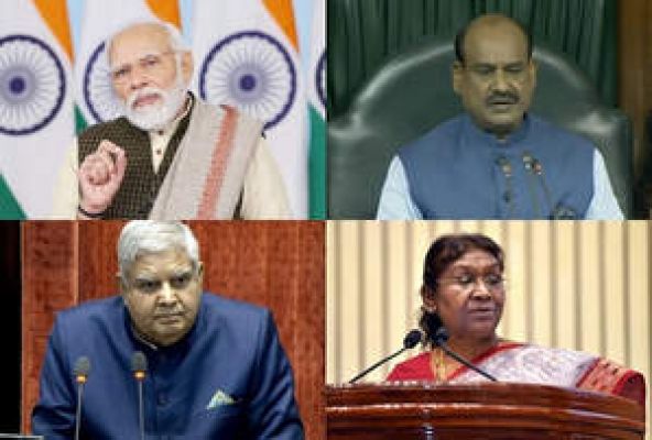 राष्ट्रपति, उपराष्ट्रपति, प्रधानमंत्री व लोकसभा अध्यक्ष ने दी नववर्ष 2024 की शुभकामनाएं