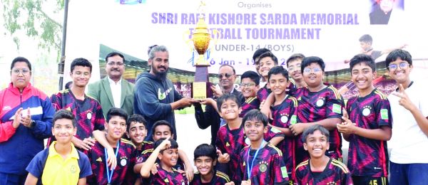 आरके सारडा विद्या आश्रम की रोमांचक फुटबॉल प्रतियोगिता में खिलाडिय़ों ने दिखाया दमखम