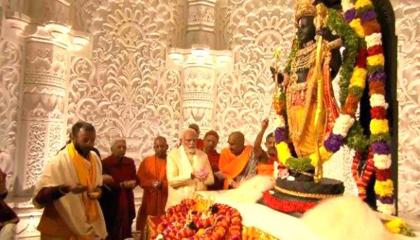 अयोध्या में रामलला के नवीन विग्रह की प्राण-प्रतिष्ठा, प्रधानमंत्री मोदी ने अलौकिक क्षण बताया