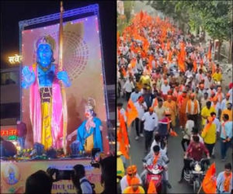 भगवान राम की जय-जयकार से गूंज उठा महाराष्ट्र, लाखों दीए से जगमगा उठे मंदिर