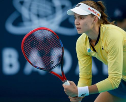 कोलिन्स को हराकर रिबाकिना अबू धाबी के क्वार्टर फाइनल में