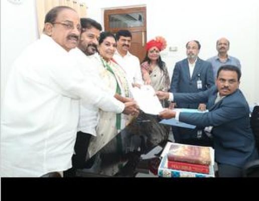 रेणुका चौधरी समेत तीन उम्मीदवारों ने राज्यसभा के लिए नामांकन दाखिल किया