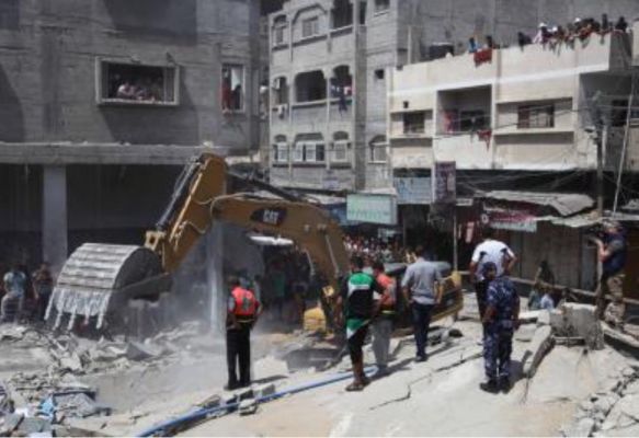 गाजा में नुसीरात शरणार्थी शिविर पर इजरायली हवाई हमले में 17 की मौत