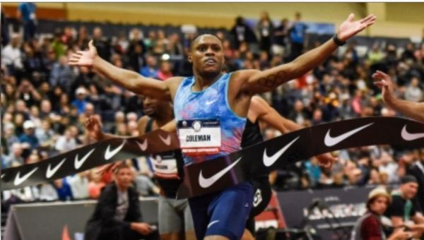 विश्व रिकॉर्ड धारक कोलमैन ने एथलेटिक्स इंडोर वर्ल्ड्स में 60 मीटर रेस जीती