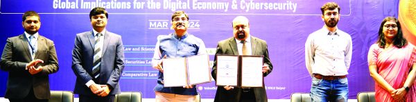 अनुसंधान, शिक्षण और विद्यार्थियों के आदान प्रदान पर एचएनएलयू-आईआईएम एमओयू 