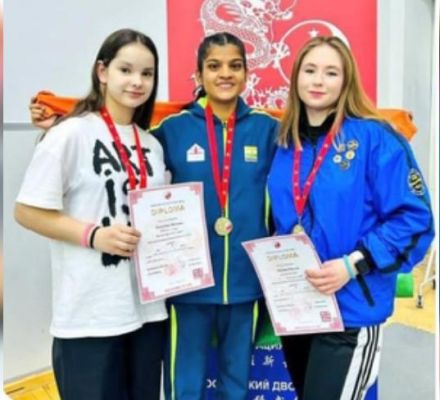 मप्र की वैष्णवी ने मास्को में जीता स्वर्ण पदक