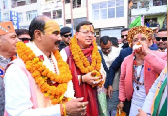अल्मोड़ा से भाजपा प्रत्याशी अजय टम्टा ने भरा नामांकन, मुख्यमंत्री धामी ने दी शुभकामनाएं