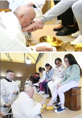 ‘छत्तीसगढ़’ का  संपादकीय : ...पांव धोने का पोप के  पाखंड से किसका भला?