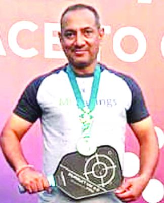 पिकलबॉल स्पर्धा में जयेश को बड़ी सफलता