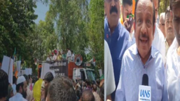 केजरीवाल के इस्तीफे की मांग को लेकर दिल्ली की सड़कों पर उतरे बीजेपी कार्यकर्ता