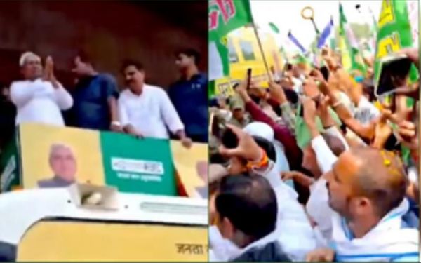नालंदा पहुंचे नीतीश ने एनडीए प्रत्याशी कौशलेंद्र कुमार के पक्ष में किया रोड शो