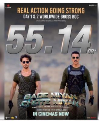 'बड़े मियां, छोटे मियां' ने बॉक्स ऑफिस पर 55.14 करोड़ की कमाई की