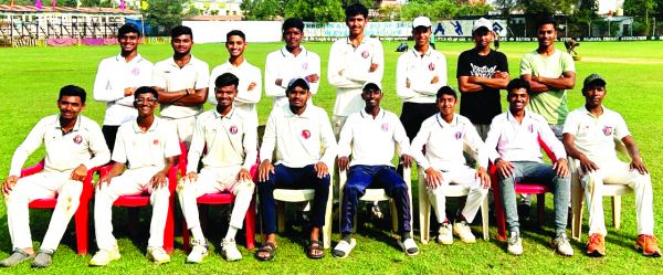 क्रिकेट संघ अंडर-19 प्लेट ग्रुप इंटर डिस्ट्रिक्ट टूर्नामेंट तीसरा दिन 