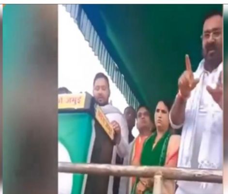 तेजस्वी की सभा में चिराग को अपशब्द कहने पर गरमाई सियासत, भाजपा महिला प्रतिनिधिमंडल पहुंचा चुनाव आयोग