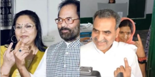 यूपी में पहले चरण के लिए कई दिग्गजों ने डाले वोट