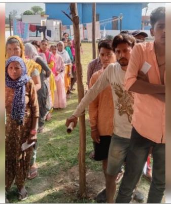 यूपी में 11 बजे तक 25.20 प्रतिशत मतदान