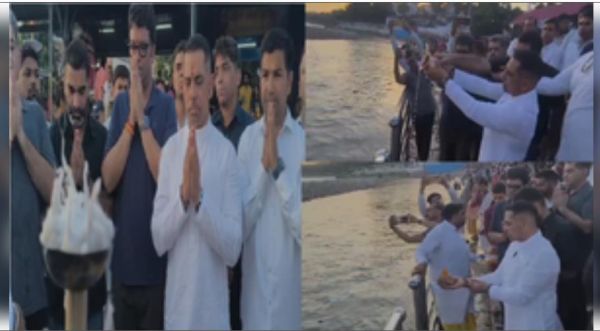 गंगा आरती करने ऋषिकेश पहुंचे रॉबर्ट वाड्रा ने कहा-अमेठी में स्मृति ईरानी का क्या काम