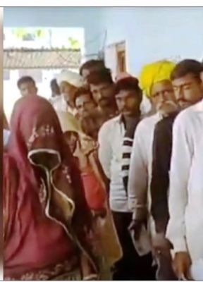 अजमेर लोकसभा सीट के एक बूथ पर पुनर्मतदान जारी