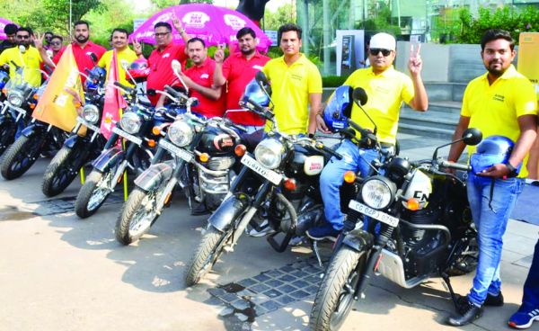 एसीसी और अंबुजा सीमेंट की मतदान जागरूकता बाईक रैली