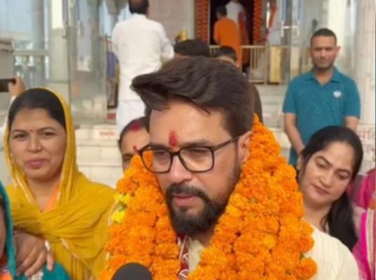 अनुराग ठाकुर ने शुरू किया प्रचार अभियान, कहा- हमारी उपलब्धियां कमल को फिर से खिलने में सक्षम बनाएंगी