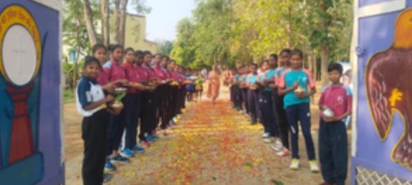 झारखंड के इस गांव में बना हॉकी थीम वाला बूथ