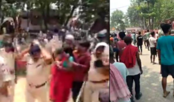 बिहार के अररिया में जीजा-साली की पुलिस हिरासत में मौत, आक्रोशित लोगों का थाने पर हमला