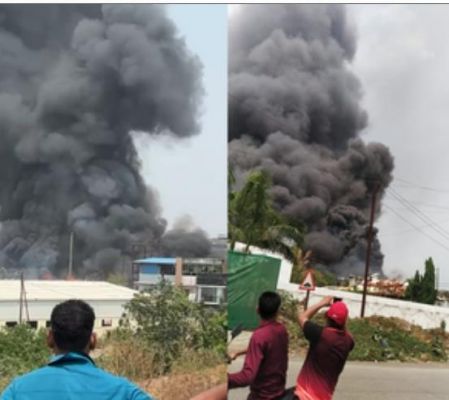 ठाणे में केमिकल फैक्ट्री में विस्फोट के बाद लगी आग, कई लोग घायल 