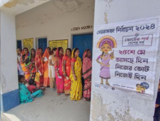 छठा चरण : 11 बजे तक लगभग 26 प्रतिशत मतदान