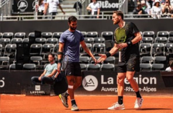 युकी भांबरी लियोन में युगल वर्ग में उपविजेता रहे 