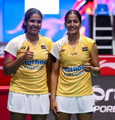 कोरियाई जोड़ी को अपसेट कर ट्रीसा-गायत्री पहली बार सुपर 750 सेमीफाइनल में 