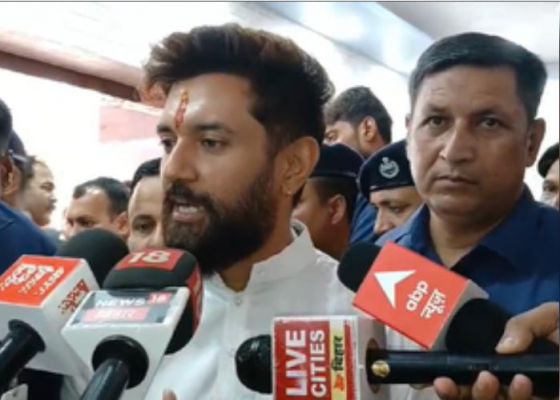 हार सामने देख दलित कार्ड खेलती है कांग्रेस : चिराग पासवान 