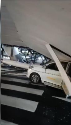 भारी बारिश के बीच दिल्ली एयरपोर्ट का कैनोपी गिरा, एक व्यक्ति की मौत, कई घायल