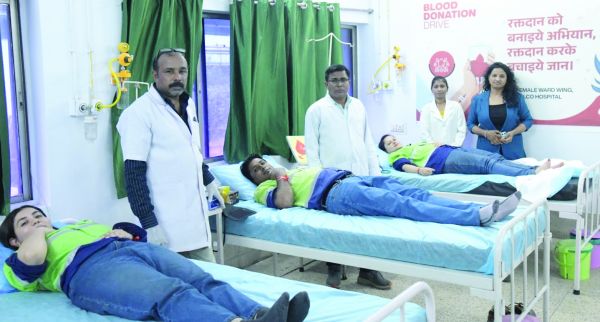 संयुक्त प्रयासों से कोरबा जिले में बालको ने कराया 250 यूनिट से अधिक रक्त एकत्र