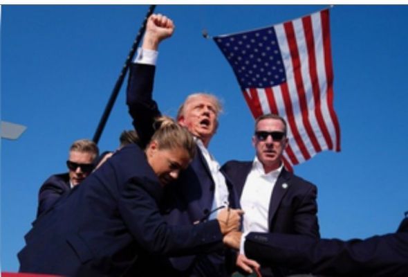 डोनाल्ड ट्रंप ने फायरिंग की घटना पर तत्काल प्रतिक्रिया के लिए यूएस सीक्रेट सर्विस को धन्यवाद दिया 