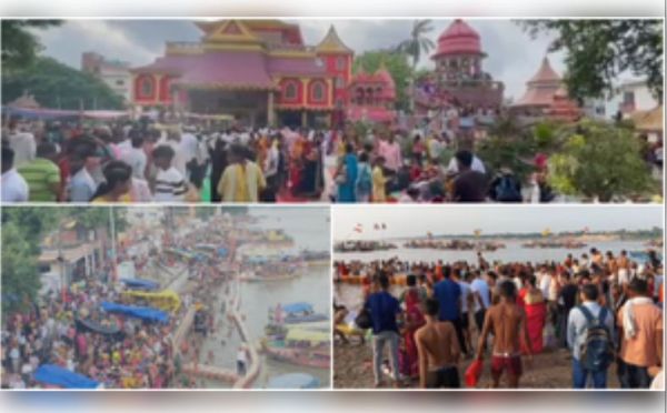 गुरु पूर्णिमा पर श्रद्धालुओं ने लगायी आस्था की डुबकी 