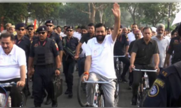 राहगीरी कार्यक्रम में शामिल हुए सीएम नायब सिंह सैनी, हरियाणा में 1.50 करोड़ पौधे लगाने का संकल्प