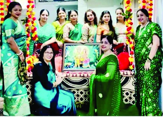 न्यू शांति नगर महिला मित्र मंडली ने मेघा रानी के नाम से मनाया सावन 
